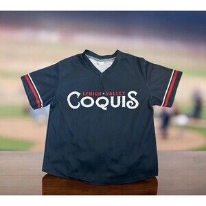Lehigh Valley Iron Pigs Coquis Baseball Jersey Size Youth Small
